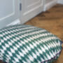 Olive Diamond Piped Dog Bed, thumbnail 5 of 7