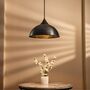 Artisan Narrow Dark Copper Pendant Lamp, Hand Hammered Minimalist Lighting *Copper Fixtures Included*, thumbnail 1 of 10