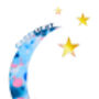 Moon And Stars Personalised Giclée Print, thumbnail 3 of 4