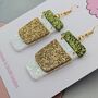 Coffee Cup Glitter Earrings, thumbnail 4 of 4