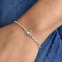 October Birthstone Gucci Style Chain Bracelet, thumbnail 1 of 4