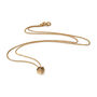 Dainty Gold Plated Silver Nugget Necklace, thumbnail 2 of 3