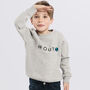 'Look Out, World' Embroidered Children's Sweatshirt, thumbnail 3 of 11