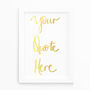 Personalised Bespoke Hand Calligraphy Print Unframed, thumbnail 9 of 10