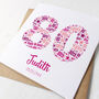 Personalised 80th Birthday Card For Her, thumbnail 1 of 2