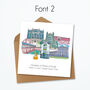 Bath Graduation Skyline Personalised Card, thumbnail 3 of 9