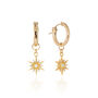 Opal North Star Hoop Earrings / Gold Filled, thumbnail 1 of 6