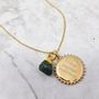 18k Gold Vermeil Plated Emerald May Birthstone Necklace, thumbnail 1 of 10