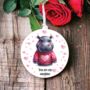 Personalised Hippo Love Decoration, thumbnail 1 of 2