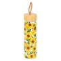 Sunflower Print Glass Water Bottle, thumbnail 3 of 4