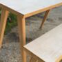 Birchwood Ply Desk/Table/Console Table With Bench, thumbnail 7 of 10