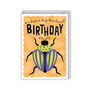 Birthday Card For Kids With Bug Design, thumbnail 1 of 2