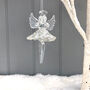 Christmas Glass Hanging Angel, thumbnail 2 of 4