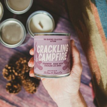 Crackling Campfire Autumn Soy Wax Candle, 4 of 5