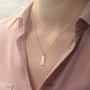 Personalised Skinny Tag Coordinates Necklace, thumbnail 3 of 4