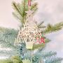 Silver Merry Christmas Decorative Hanging Sign, thumbnail 4 of 7