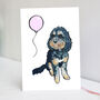 Tricolour Cockapoo Birthday Card, thumbnail 1 of 9