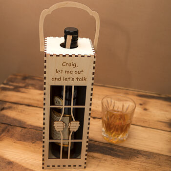 'Let Me Out' Personalised Fun Bottle Gift Box, 3 of 3