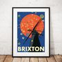 London Prints The Brixton Windmill Art Print, thumbnail 1 of 4