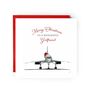Merry Christmas To A Wonderful Girlfriend Concorde Aircraft Christmas Card, thumbnail 1 of 4