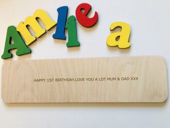 Rocking Horse Personalised Name Puzzle, 5 of 5