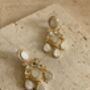 White Gold Plated Mother Of Pearl Earrings, thumbnail 5 of 5