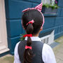 School Bow Pony Set Red, thumbnail 4 of 4