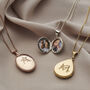 Personalised Engraved Floral Initial Locket Necklace, thumbnail 6 of 12