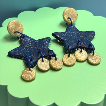 Star Dangle Earrings, 4 of 5