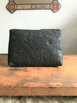 Collard Manson Floral Leather Pouch, 3 of 6