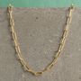 Long Link Chain Necklaces In Gold Plate And Silver, thumbnail 2 of 4