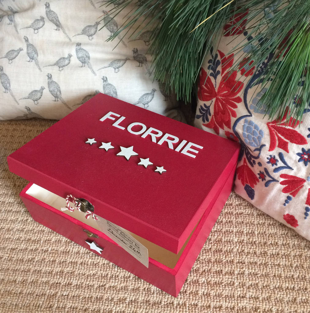 Wooden christmas box by seedlings cards & gifts Wooden Christmas Box By Seedlings Cards & Gifts | notonthehighstreet.com