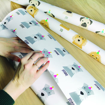 Personalised Dog, Birthday Wrapping Paper, 9 of 12
