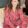 Handmade Silk Pyjamas Long Sleeve Christmas Paisley, thumbnail 9 of 12