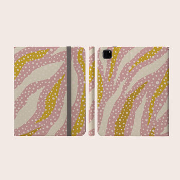 Abstract Dots Vegan Leather Apple iPad Pro Case, 3 of 7