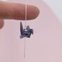 Japanese Paper Origami Crane Ear Threaders Three, thumbnail 6 of 11