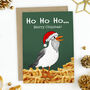 Funny Merry Chipmas Seagull Christmas Card, thumbnail 1 of 3