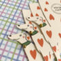 Shaped Whippet Greyhound Loveheart Card, thumbnail 2 of 3