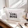 Girl Boss Canvas Pouch, thumbnail 2 of 2