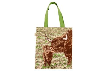 Highland Cow Love Tote Bag, 6 of 10