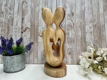 Wooden Wine Bottle Holder Home, Couple Wedding Decor, 5 of 8