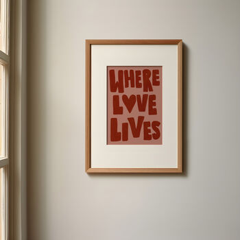 Where Love Lives Music Print, 8 of 12
