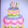 Bright Birthday Cake Birthday Card, thumbnail 2 of 6