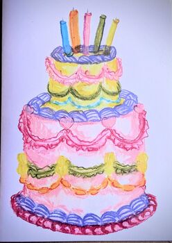 Bright Birthday Cake Birthday Card, 2 of 6