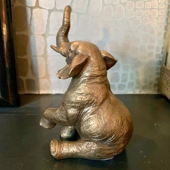 elephant gatling resin statue