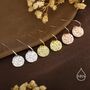 Sterling Silver Hammered Disks Dangle Drop Earrings, thumbnail 7 of 11