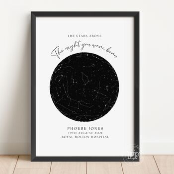 Star Map Print, The Day You Were Born, 4 of 7