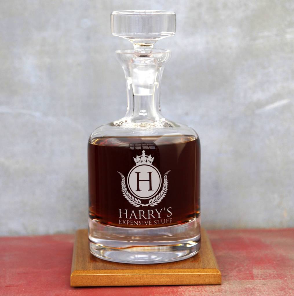 'expensive stuff' decanter by the glass yard