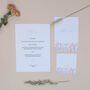 Boho Natural Wedding Tented Place Setting Card, thumbnail 2 of 2
