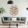 Bold Metal Lion Wall Artwork Symbolising Strength Courage And Leadership, thumbnail 8 of 11